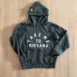 Ladies Spiritual Gangster “Take Me To Nirvana" Hunter green Graphic Hoodie